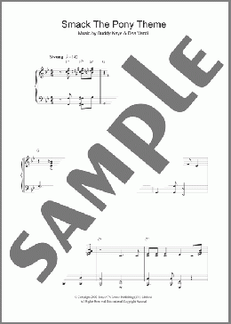 Smack The Pony Theme(Bea Verdi/TV Theme Song) 楽譜 ピアノ（ソロ） ダウンロード