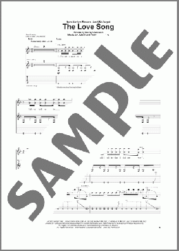 The Love Song(Marilyn Manson) 楽譜 ギター（ソロ） ダウンロード