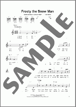 Frosty The Snow Man(Gene Autry) 楽譜 メロディ ダウンロード