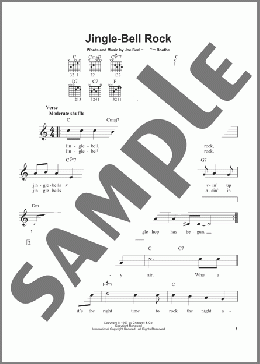 Jingle-Bell Rock(Bobby Helms) 楽譜 メロディ ダウンロード