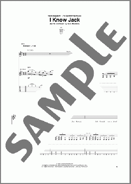I Know Jack(Megadeth) 楽譜 ギター（ソロ） ダウンロード