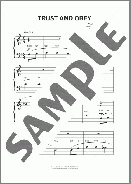 Trust And Obey (arr. Phillip Keveren)(John H. Sammis) 楽譜 その他 ダウンロード