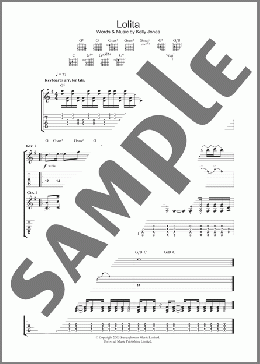 Lolita(Stereophonics) 楽譜 ギター（ソロ） ダウンロード