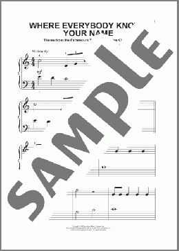 Where Everybody Knows Your Name(Gary Portnoy/TV Theme Song) 楽譜 その他 ダウンロード