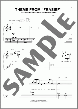 Theme From ”Frasier”(Bruce Miller/TV Theme Song) 楽譜 ピアノ（ソロ） ダウンロード