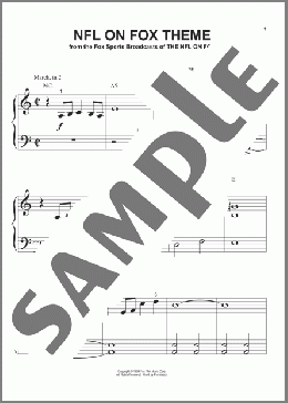 NFL On Fox Theme(Phil Garrod/TV Theme Song) 楽譜 ピアノ（ソロ） ダウンロード