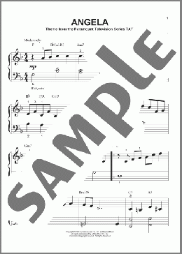 Angela(Bob James/TV Theme Song) 楽譜 ピアノ（ソロ） ダウンロード