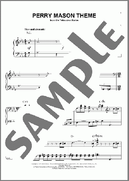 Perry Mason Theme(Fred Steiner/TV Theme Song) 楽譜 ピアノ（ソロ） ダウンロード