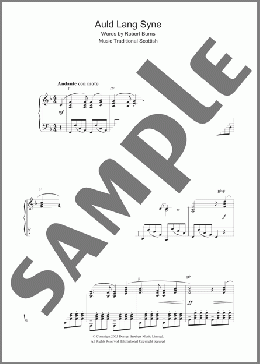 Auld Lang Syne(Robert Burns) 楽譜 ピアノ（ソロ） ダウンロード