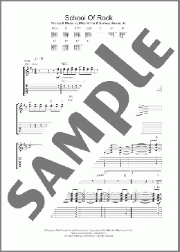 School Of Rock (from School of Rock: The Musical)(Jack Black) 楽譜 ギター（ソロ） ダウンロード