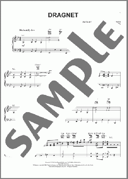 Dragnet(TV Theme Song/Walter Schumann) 楽譜 ピアノ（ソロ） ダウンロード