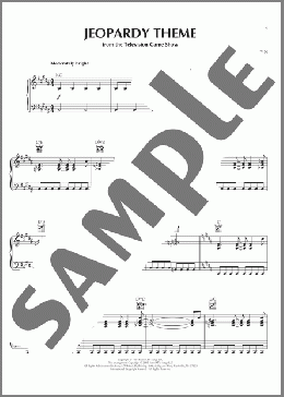 Jeopardy Theme(Merv Griffin/TV Theme Song) 楽譜 ピアノ（ソロ） ダウンロード