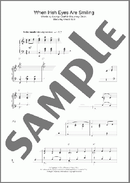 When Irish Eyes Are Smiling(Chauncey Olcott) 楽譜 ピアノ（ソロ） ダウンロード