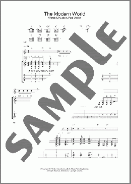 The Modern World(The Jam) 楽譜 ギター（ソロ） ダウンロード
