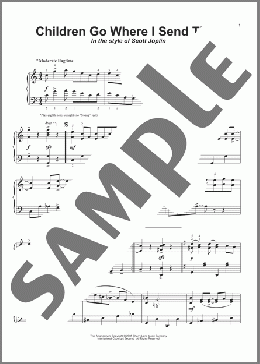Children Go Where I Send Thee (in the style of Scott Joplin)(Traditional) 楽譜 ピアノ（ソロ） ダウンロード