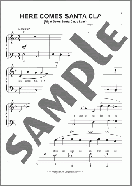 Here Comes Santa Claus (Right Down Santa Claus Lane) (arr. Phillip Keveren)(Gene Autry) 楽譜 ピアノ（ソロ） ダウンロード