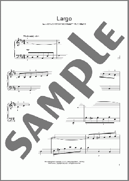 Largo (from "Concerto for 2 Pianos in C Minor")(Johann Sebastian Bach) 楽譜 ピアノ（ソロ） ダウンロード