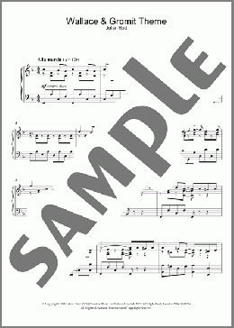 Wallace And Gromit Theme(Julian Nott) 楽譜 ピアノ（ソロ） ダウンロード