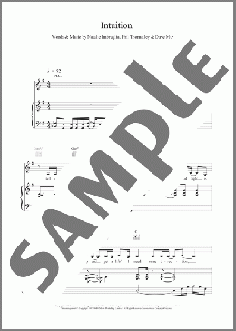 Intuition(Natalie Imbruglia) 楽譜 その他 ダウンロード
