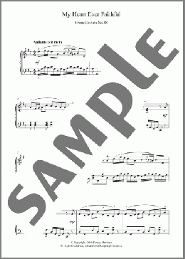 My Heart Ever Faithful(Johann Sebastian Bach) 楽譜 ピアノ（ソロ） ダウンロード