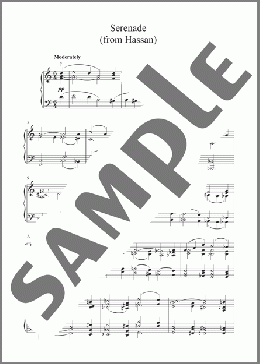 Serenade From Hassan(Frederick Delius) 楽譜 ピアノ（ソロ） ダウンロード