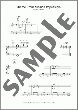 Mission: Impossible Theme(Lalo Schifrin) 楽譜 その他 ダウンロード