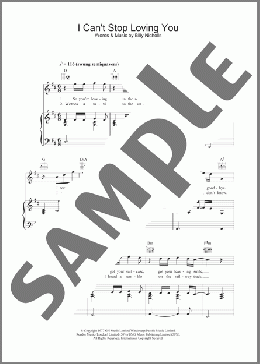I Can't Stop Loving You(Leo Sayer) 楽譜 ピアノ & ボーカル & ギター ダウンロード