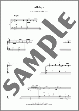 Alleluja From Exultate Domino(Wolfgang Amadeus Mozart) 楽譜 ピアノ（ソロ） ダウンロード