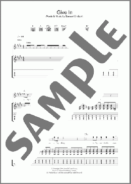 Give In(The Bravery) 楽譜 ギター（ソロ） ダウンロード