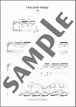 Five Short Pieces, No. 4, Op. 4(Lennox Berkeley) 楽譜 ピアノ（ソロ） ダウンロード