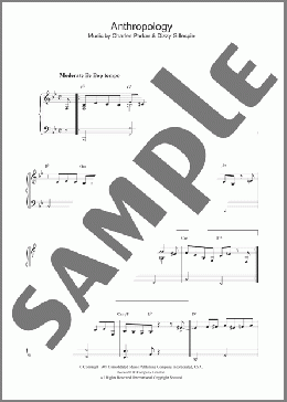 Anthropology(Charlie Parker) 楽譜 ピアノ（ソロ） ダウンロード