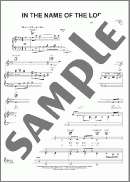 In The Name Of The Lord(Sandi Patty) 楽譜 ピアノ & ボーカル & ギター ダウンロード