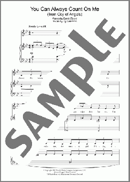 You Can Always Count On Me (from City Of Angels)(Cy Coleman) 楽譜 ピアノ & ボーカル & ギター ダウンロード