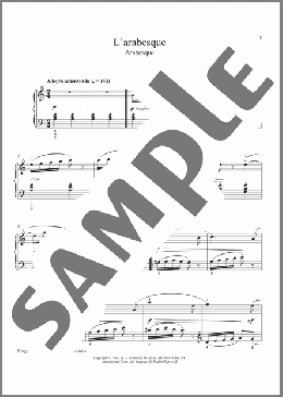 Arabesque, Op. 100, No. 2(Friedrich Burgmuller) 楽譜 ピアノ（ソロ） ダウンロード