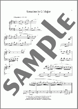 Sonatina In G Major, Op. 36, No. 2(Muzio Clementi) 楽譜 ピアノ（ソロ） ダウンロード