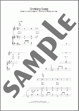 Drinking Song (from The Student Prince)(Sigmund Romberg) 楽譜 その他 ダウンロード