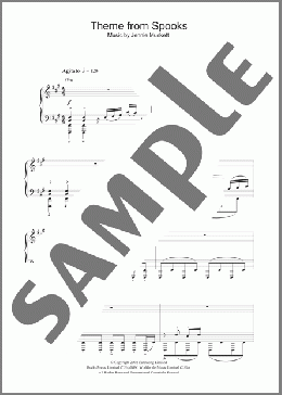 Theme from Spooks(Jennie Muskett) 楽譜 ピアノ（ソロ） ダウンロード