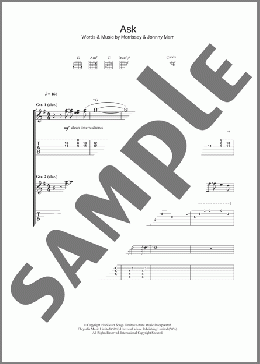 Ask(The Smiths) 楽譜 ギター（ソロ） ダウンロード