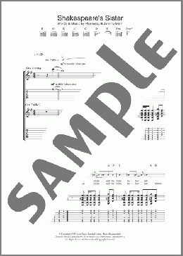 Shakespeare's Sister(The Smiths) 楽譜 ギター（ソロ） ダウンロード
