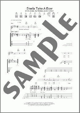 Sheila Take A Bow(The Smiths) 楽譜 ギター（ソロ） ダウンロード