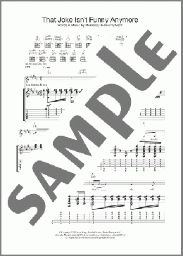That Joke Isn't Funny Anymore(The Smiths) 楽譜 ギター（ソロ） ダウンロード