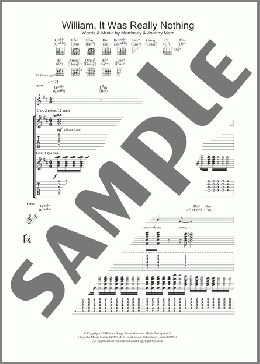 William, It Was Really Nothing(The Smiths) 楽譜 ギター（ソロ） ダウンロード