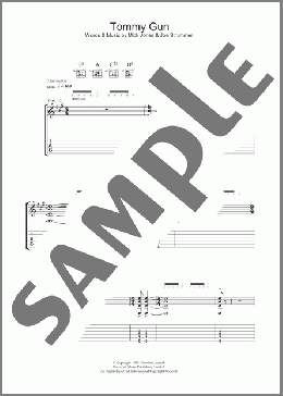 Tommy Gun(The Clash) 楽譜 ギター（ソロ） ダウンロード