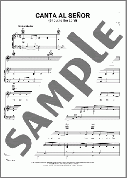Canta Al Senor (Shout To The Lord)(Carman) 楽譜 ピアノ & ボーカル & ギター ダウンロード