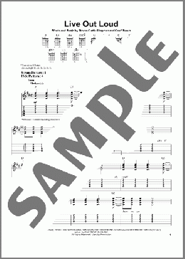Live Out Loud(Geoff Moore/Steven Curtis Chapman) 楽譜 ギター（ソロ） ダウンロード