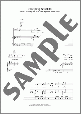 Sleeping Satellite(Tasmin Archer) 楽譜 ピアノ & ボーカル & ギター ダウンロード