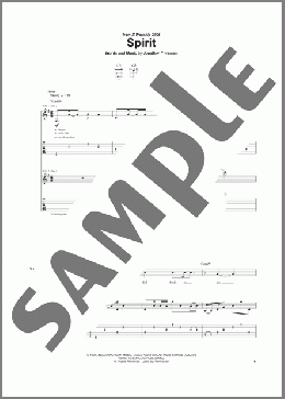 Spirit(Switchfoot) 楽譜 ギター（ソロ） ダウンロード