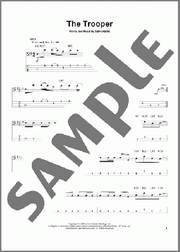 The Trooper(Iron Maiden) 楽譜 ベース ダウンロード