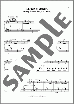 Krakowiak (Darling Maiden, Hark, I Ask Thee)(Polish Folksong) 楽譜 ピアノ（ソロ） ダウンロード