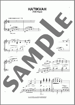 Hatikvah (With Hope)(N.H. Imber) 楽譜 ピアノ（ソロ） ダウンロード
